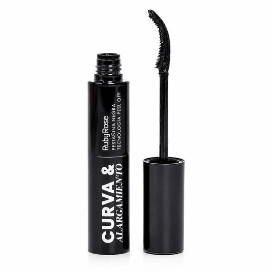 Pestañina Peel Off Curva Y Alargamiento Negra Ruby Rose