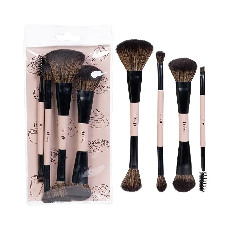 Kit Brochas X 4 Brown - Trendy | Kunxtor Pink Glow