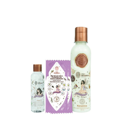 Kit Keratina 250 Ml + Bioserum Ritual Botánico - Ritual Botanico | Kunxtor Pink Glow