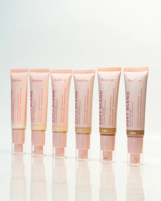 Base Líquida Soft Blend - Ruby Rose | Kunxtor Pink Glow