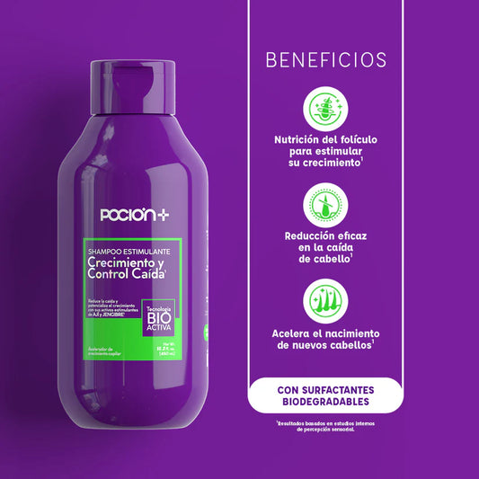 Shampoo Crecimiento y Control Caída Poción - La Pocion | Kunxtor Pink Glow