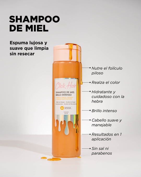 Shampoo Miel x300Ml Click Hair