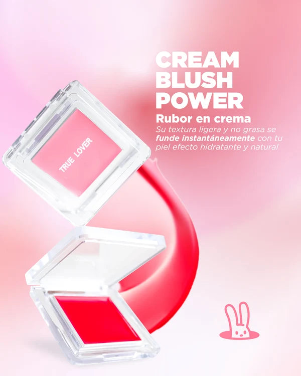 Rubor en Crema Blush Powder - True Lover | Kunxtor Pink Glow