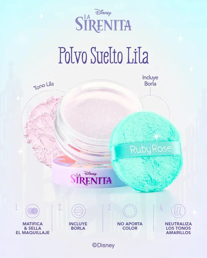 Polvo Suelto Lila La Sirenita Ruby Rose
