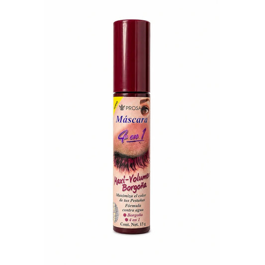 Pestañina Maxi-Volumen 4 En 1 Borgoña Prosa