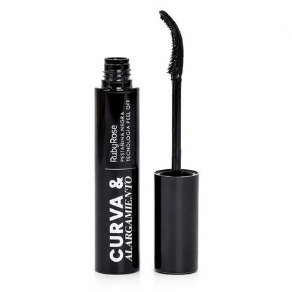 Pestañina Peel Off Curva Y Alargamiento Negra Ruby Rose
