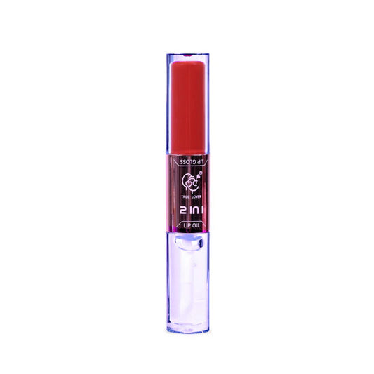 Labial y Lip Oil Dúo Dos en Uno - True Lover | Kunxtor Pink Glow