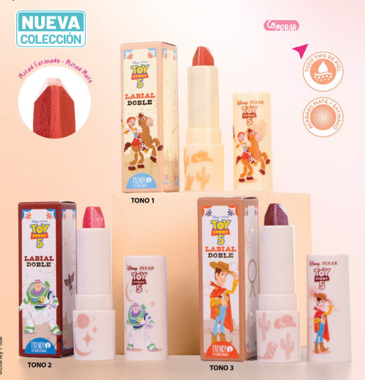 Labial Doble Vaquero Inspirado en Toy Story 5 - Trendy | Kunxtor Pink Glow